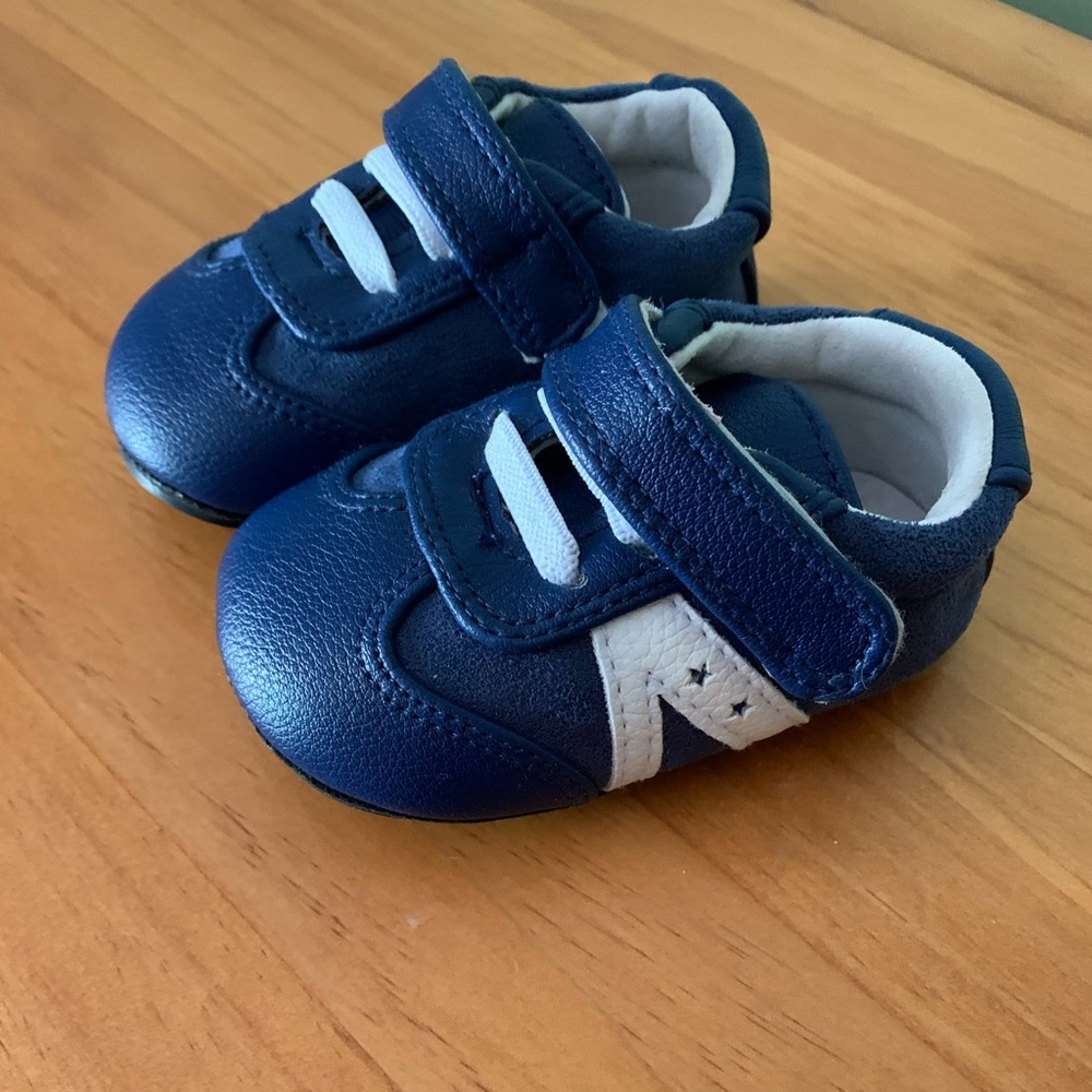 Jack and Lily leather and suede baby shoes